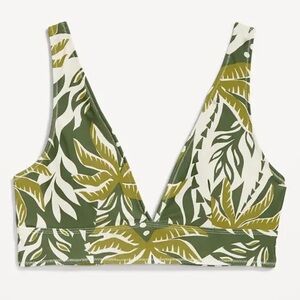 Old Navy V-Neck Longline Bikini Swim Top NWT - Size Large